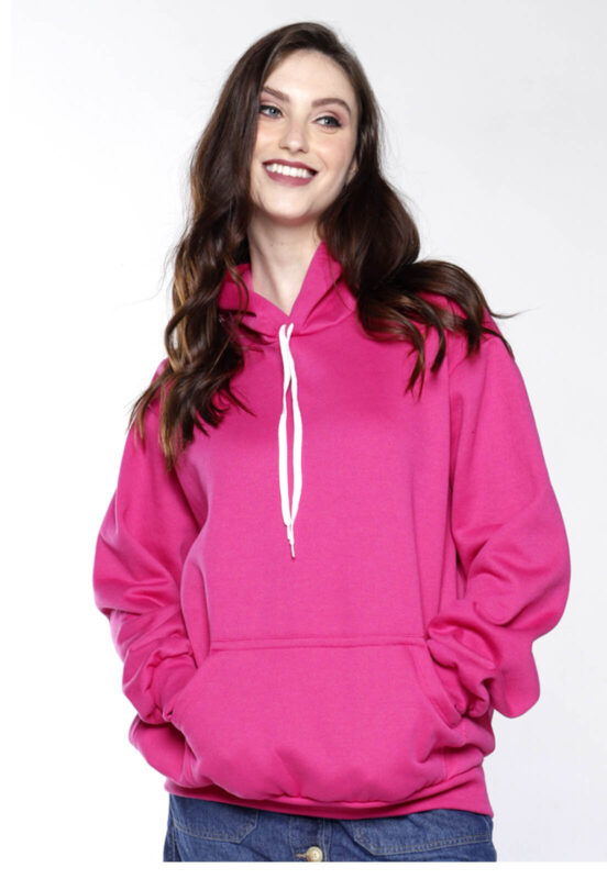 Moletom Feminino Oversized Sob Rosa