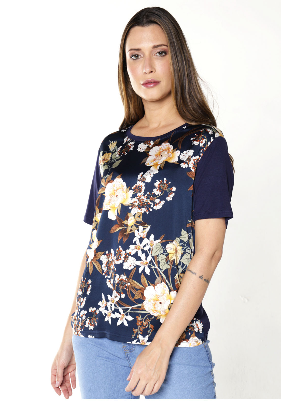 Blusas para mulheres moda 2023 blusa de manga curta estampa