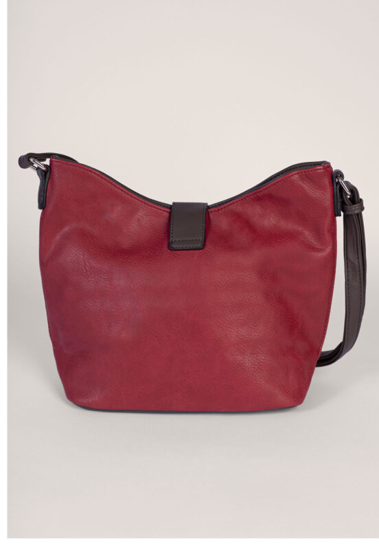 Bolsa Feminina Transversal Média com Zíper Sob Vermelha - Image 4