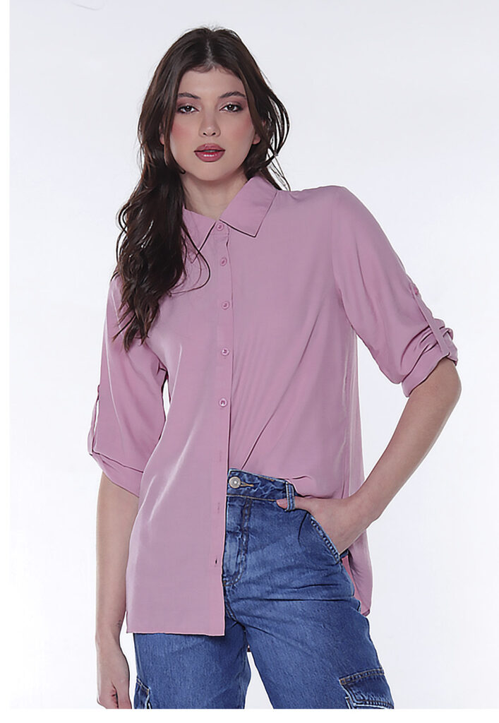 Camisas femininas hot sale tecido fino