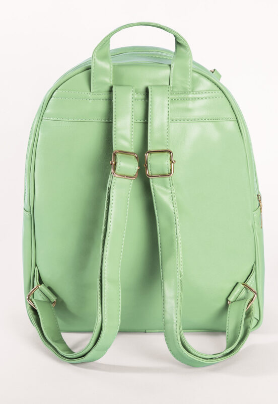 Mochila Feminina Verde Lisa Social com Nécessaire Sob - Image 3