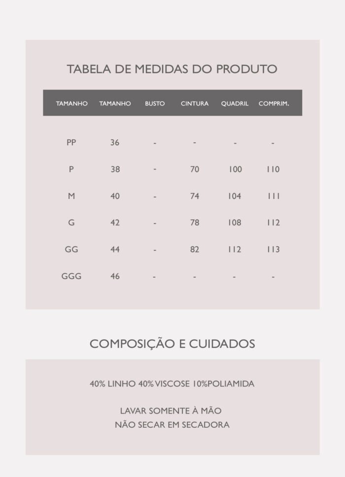 Calça de Linho Branca Pantalona Alfaiataria Feminina Sob - Imagem 8