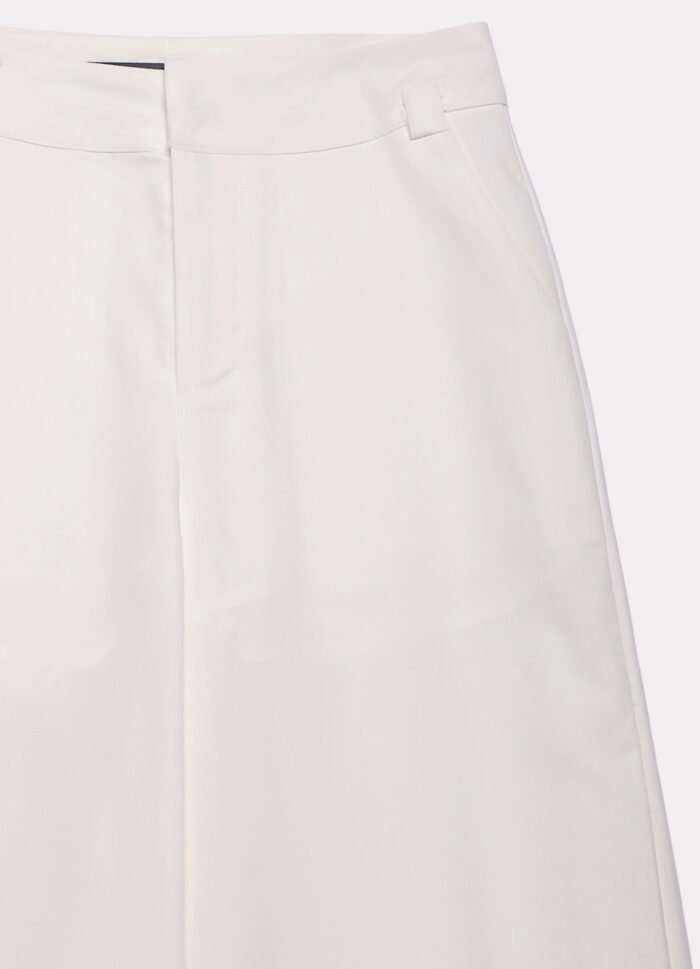 Calça de Linho Branca Pantalona Alfaiataria Feminina Sob - Imagem 7