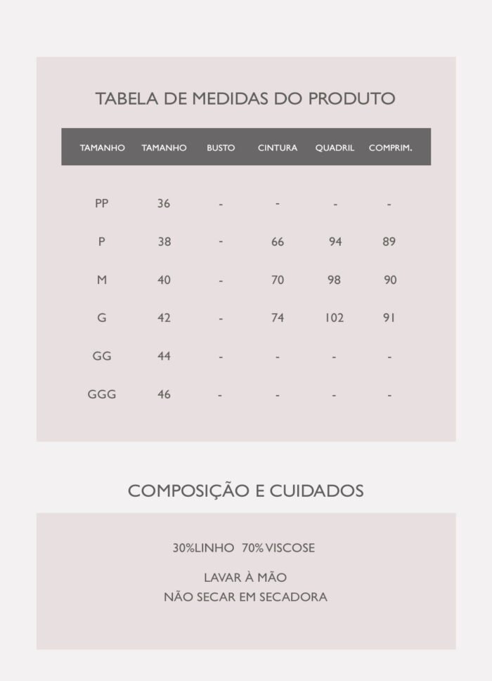 Saia Longa de Linho Branca Risca de Giz com Fenda - Imagem 6