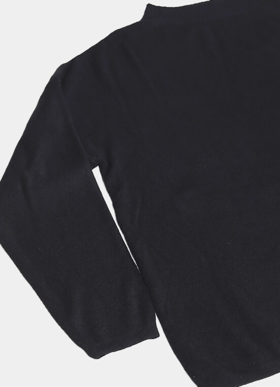 Conjunto de Calça e Blusa de Tricot Macio Preto - Image 5