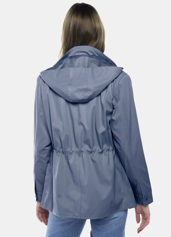 Casaco Parka Azul Forrada com Capuz - Image 5