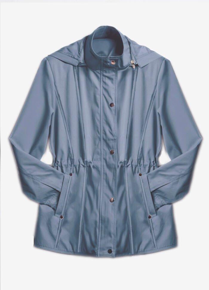 Casaco Parka Azul Forrada com Capuz - Imagem 6