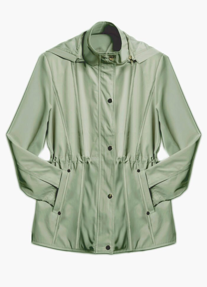 Casaco Parka Verde Militar Forrada com Capuz - Imagem 3