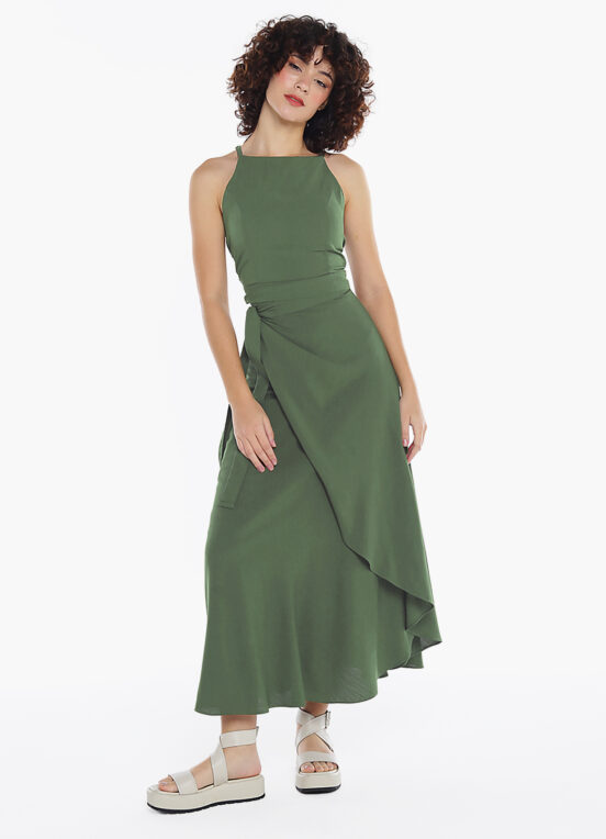 Conjunto Saia Longa e Blusa com Bojo Verde Sob - Image 2