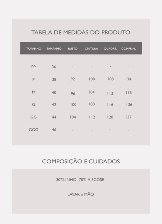 Vestido Longo de Linho Off White e Azul Solto com Bolsos - Image 7