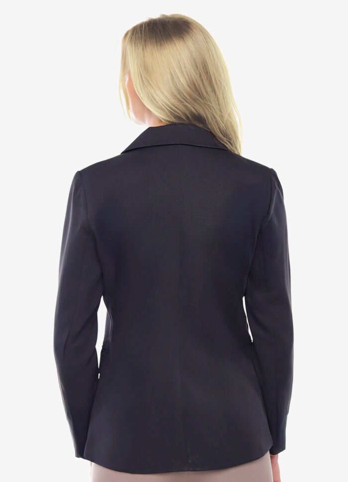 Blazer Feminino Preto Max Fino Alfaiataria Forrado - Imagem 4