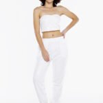 Conjunto Calça e Top Branco PAETÊ Forrado Sob