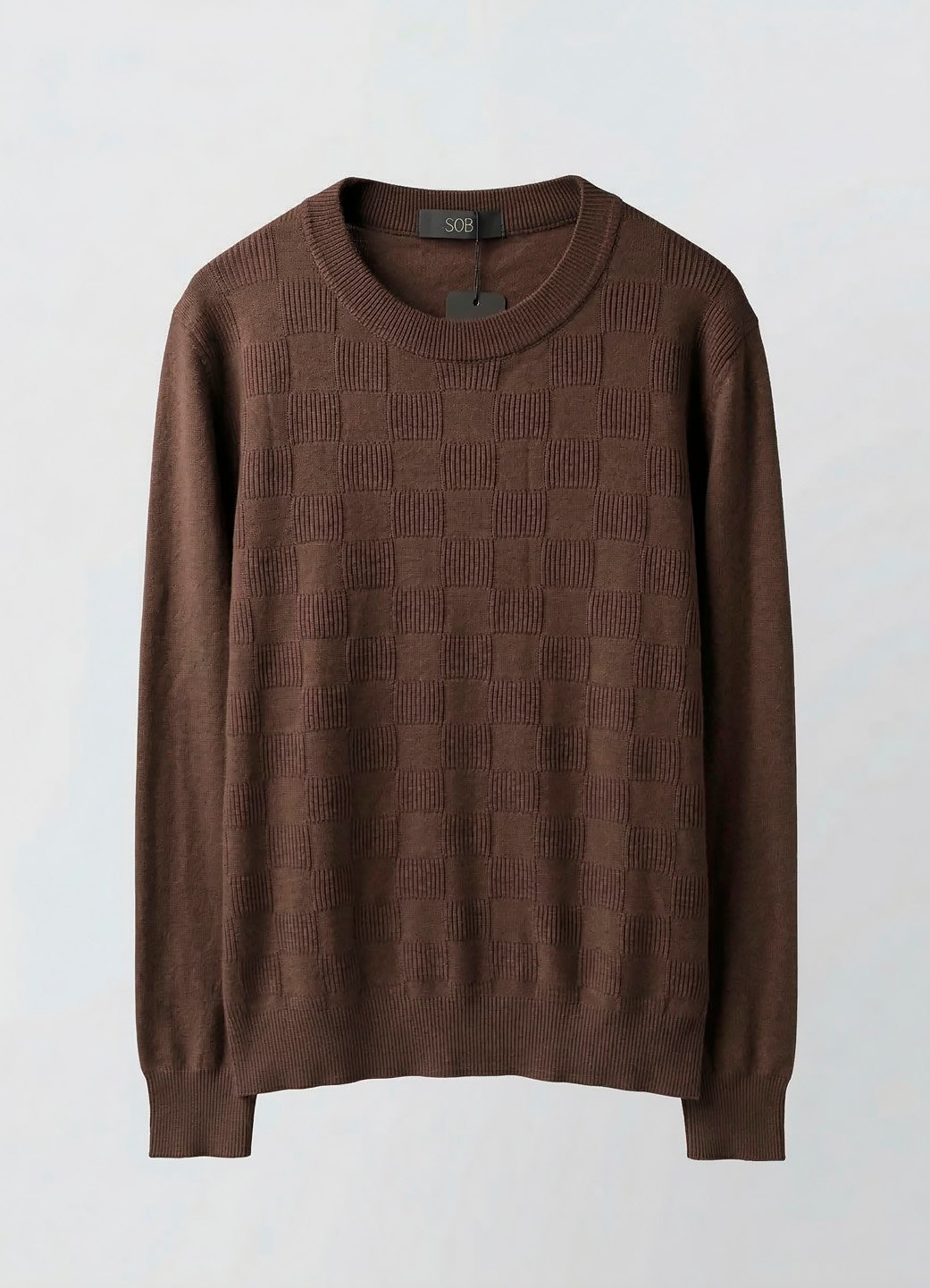 Blusa de Tricot Marrom Café Solta Modal Macia Sob - Imagem 6