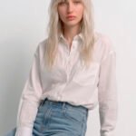Camisa Branca Feminina em Cambraia de Algodão Puro Sob